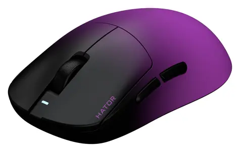 Hator Quasar 3 Ultima 8K lila / Kabellose Gaming-Maus / optisch / 30000 DPI / 2,4 GHz / Bluetooth / USB-C