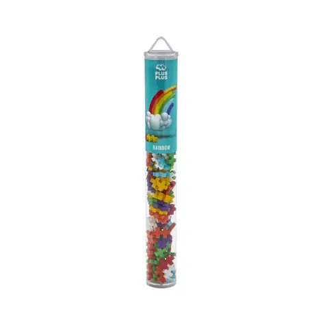 PLUS- PLUS Regenbogen-Mix Tuba-Bausatz / 100 Teile