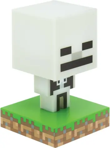 Paladone Icon Light Minecraft Skelett / Tischlampe / USB / AAA-Batterie