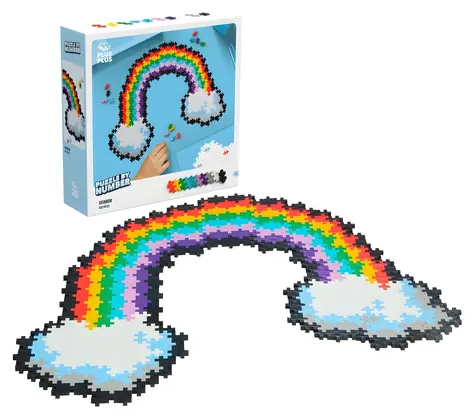 PLUS- PLUS Baukasten „Regenbogen“ (500 Teile)