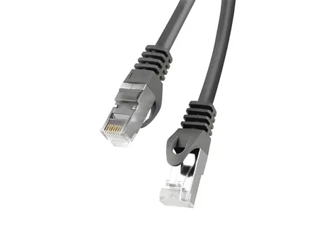 Lanberg CAT6 FTP 0,5 m Schwarz / Patchkabel / RJ45-RJ45 / Fluke-geprüft
