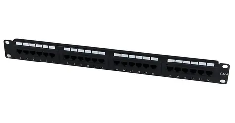 StarTech 24-Port-Patchpanel / Patchpanel / CAT6 / 24 RJ-45-Ports / 1HE / Schwarz