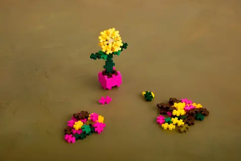 PLUS- PLUS Sonnenblumen-Bausatz / ab 5 Jahren