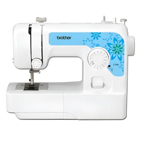 Brother J14S weiß / Nähmaschine / 14 Stiche / Halbautomatisch / Freiarm