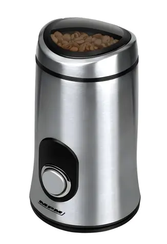 MpM MMK-02M schwarz, silber / Kaffeemühle / 150 W / mit Messer / Fassungsvermögen 50 g