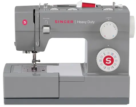 Singer Heavy Duty 4432, grau / Nähmaschine / 32 Programme / 110 Stiche / 1100 U/min