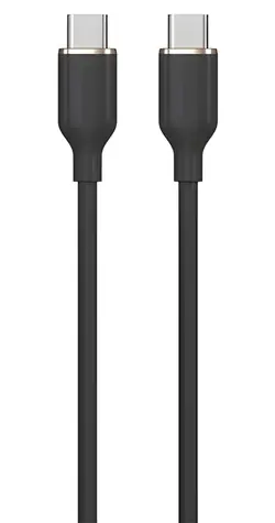 Devia Jelly Series schwarz / Ladekabel / USB-C - USB-C / 1,2 m / Silikon