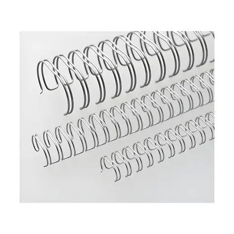 EuroSupplies Metallrücken (3/1") 9,5 mm silber / Rücken / für 51-65 Blatt 80 g Papier / 100 Stück