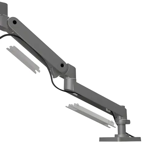 Ergotron LX Pro Monitorarm, grau / Tischhalterung mit Arm für LCD-Monitore