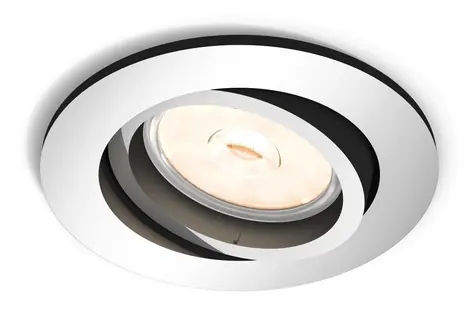 Philips Donegal Deckenleuchte, glänzendes Chrom, GU10, 5,5 W (ohne Leuchtmittel),  9 cm, IP20