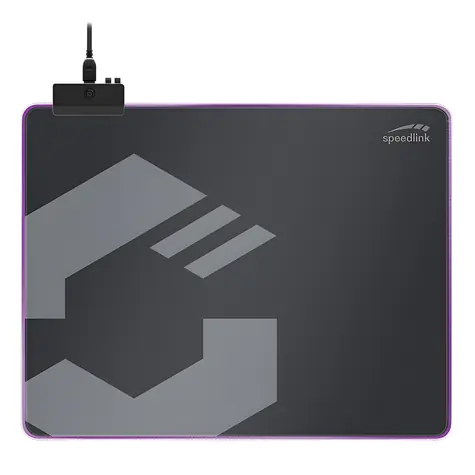 Speedlink Levas LED Soft schwarz / Gaming-Mauspad / Größe M / LED-Hintergrundbeleuchtung