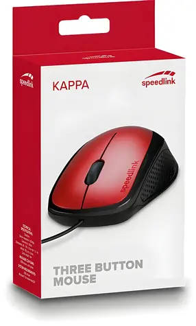Speed Link Kappa Maus rot / Maus / USB / kabelgebunden