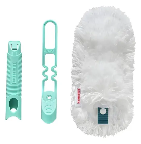 Leifheit SUPERDUSTER 41251 / Staubwedel / Mikrofaser / 38 cm / Klicksystem