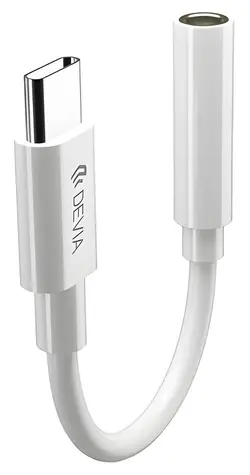 Devia SMART Series USB-C auf 3,5-mm-Klinkenadapter weiß / Adapter