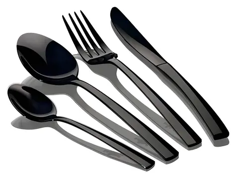 BERLINGERHAUS Black Collection Edelstahl-Spiegel / Besteckset / 24-teilig