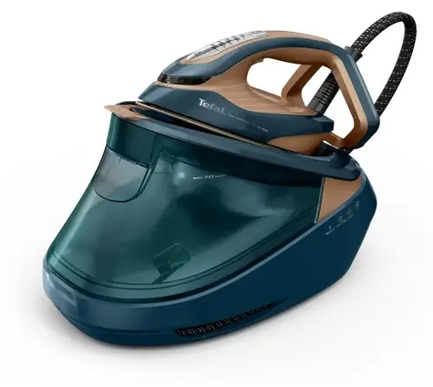 TEFAL Pro Express Vision Max GV9920 blau, kupfer / Hochdruck-Bügelstation / 7,5 bar / 1,8-l-Wassertank