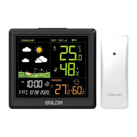 RainPoint B0389WST2H2-V1 / Wetterstation / Außensensor / 3 Kanäle / Feuchtigkeitsmessung