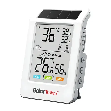 RainPoint BALDRTHERM HCS596WB / Thermohygrometer / WLAN / Bluetooth / solarbetrieben