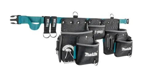 Makita Arbeitsgürtel mit Taschen / Arbeitsgürtel / 5 Fächer / 30 Halterungen / 6,5 l
