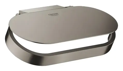 Grohe Toilettenpapierhalter, gebürstetes Graphite / Toilettenpapierhalter / Metall / Verdeckte Befestigung