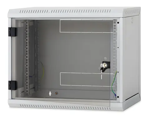 Triton RUA-12-AS6-BAX-A1 / Wandrack 19" / 12 HE / 600 mm / Glastür / abnehmbare Seitenwände