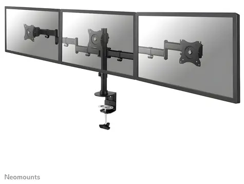 Neomounts NM-D135D3 schwarz / Tischhalterung für 3 Monitore / 10-27" / Klemme / volle Bewegungsfreiheit