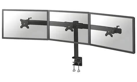 Neomounts FPMA-D700D3 schwarz / 3-Monitor-Halterung / 10-27" / Klemmhalterung