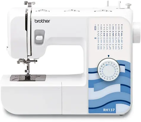 Brother RH 137 weiß / Nähmaschine / Metallgehäuse / Drehregler