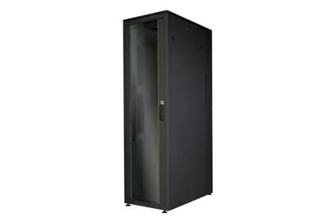 Digitus Unique 26U schwarz / Rack / 1342x600x1000 mm / Glastür / Tragfähigkeit 800 kg / IP20