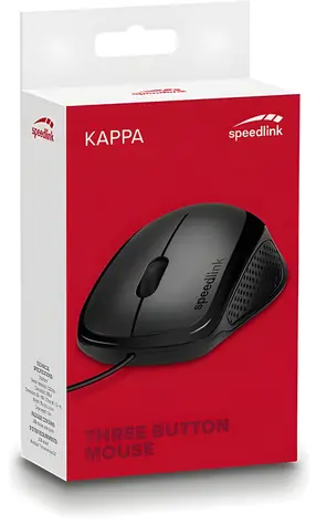 Speed Link KAPPA schwarze optische Maus / USB / 1600 DPI