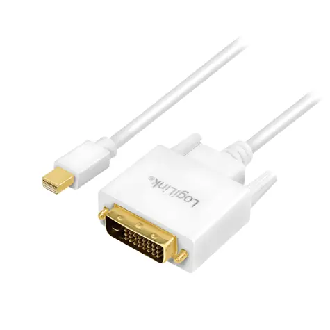 LogiLink Mini DisplayPort - DVI-D weiß / Kabel / 3 m / 1920×1080