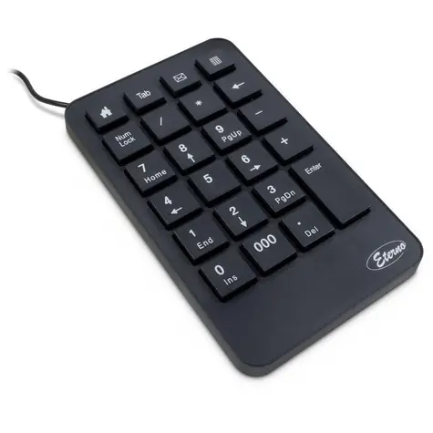 Inter-tech KB-120 schwarz / Ziffernblock / USB / 23 Tasten