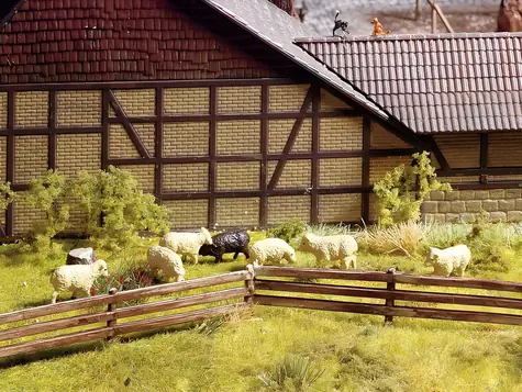 NOCH Zaun-Set 100 cm / 13-teilig / H0 (Maßstab 1:87) / ab 14 Jahren