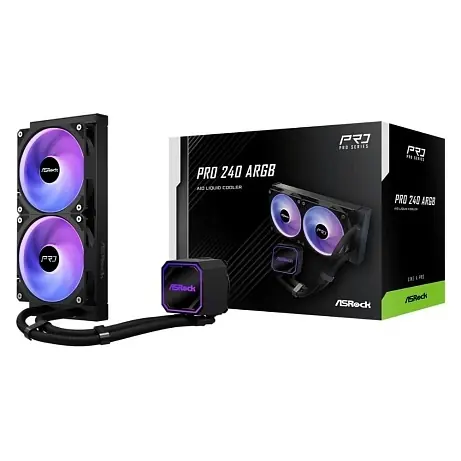 ASRock AIOCOOL Pro 240 ARGB / CPU-Wasserkühlung / AIO / 240 mm / ARGB