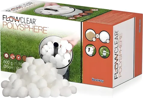 Bestway Flowclear Polysphere / Filterkartusche für Poolfiltration / PET / 500 g
