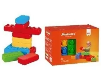 MARIOINEX Bausteinset / 12 Teile / ab 2 Jahren