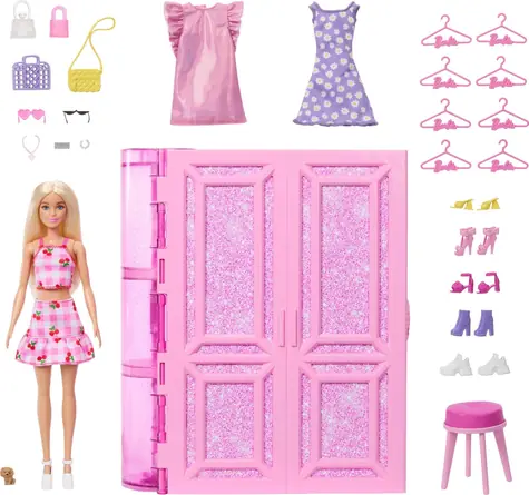 Mattel Barbie Traumgarderobe 3.0 mit Puppe HXD58 / ab 3 Jahren