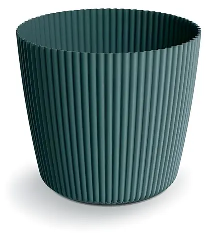 Prosperplast Milly Runder Blumentopf, ozeanblau, 23,6 cm / 7 l / Kunststoff