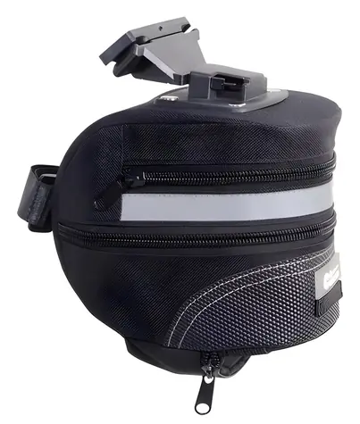 Compass Satteltasche mit Clip / Fahrradsatteltasche / Volumen 1,5-2,25 l / Reflektierende Elemente