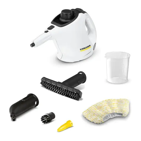 Kärcher SC 1 / Dampfreiniger mit Zubehör / 1200 W / Druck 3 bar / 0,2 l / Aufheizzeit 3 min
