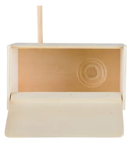 TRIXIE Nistkasten für Wellensittiche 21x13x12 cm / Nistkasten / Holz / Mit Sitzstange
