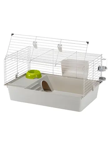 Ferplast CAVIE 80 grau / Käfig / Für Meerschweinchen / 77 x 48 x 42 cm