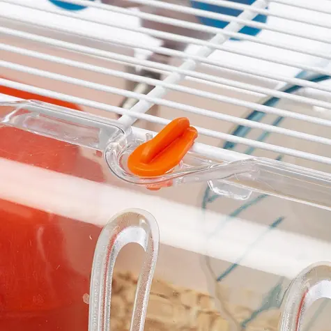 FERPLAST Käfig-Kombi 1 grün / für Hamster / 40,5 x 29,5 x 22,5 cm / Häuschen, Laufrad, Tränke, Futternapf
