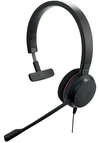 JABRA Evolve 20 Mono UC Schwarz / Headset / Mikrofon / USB-C + USB-A