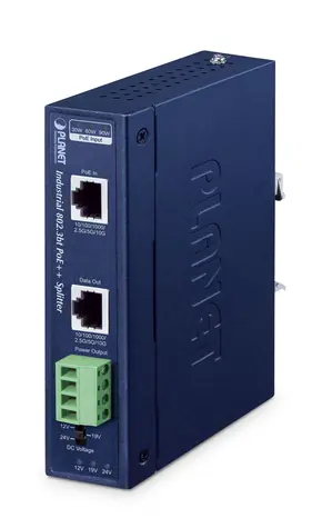 Planet IPOE-176S / PoE++ Splitter / 802.3bt / 24V / IP30 / -40 bis 75 °C