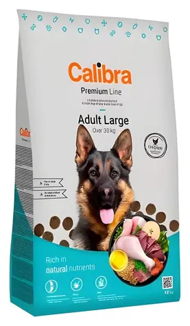 Calibra Premium Line Adult Large 12 kg / Granulat für Hunde / Hühner / große Rassen / glutenfrei