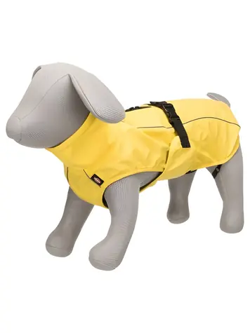 TRIXIE Regenmantel VIMY gelb L 55 cm / Für Hunde / Polyester / Wasserdicht / Verstellbarer Riemen