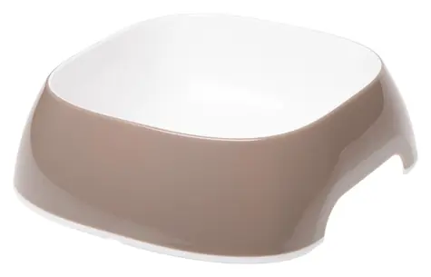 Ferplast GLAM mittelhellgrau / Hundenapf / 0,75 l / 17 x 17 x 6 cm