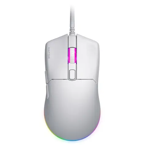 Hator HTM611 Pulsar 3 weiß / Gaming-Maus / optisch / 12000 DPI / 6 Tasten / USB