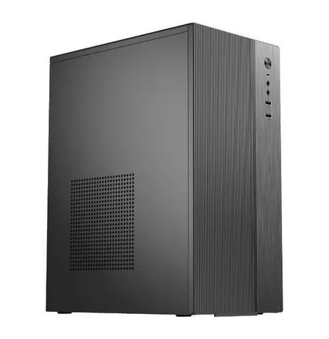 Eurocase MC EC-801B schwarz / PC-Gehäuse / mATX / Mini-ITX / 2x USB-A 3.0 / Gehärtetes Glas